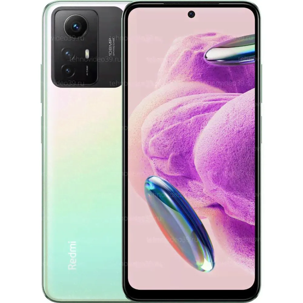 Смартфон Xiaomi Redmi Note 12S, 6,43", 8Gb/256Gb, 4G/LTE, Pearl Green