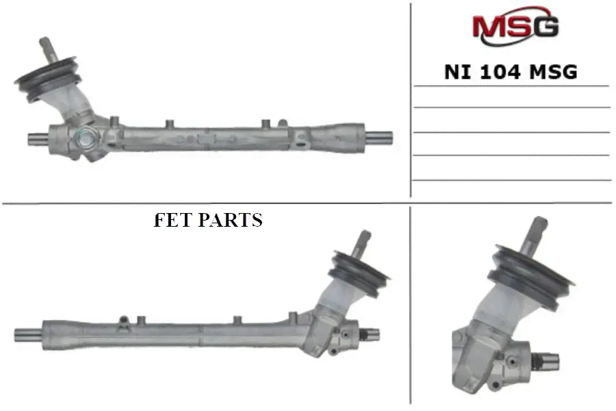 NI104 MSG Рулевая рейка без ГУР NISSAN NOTE (E11) 2006-2014 ,NISSA MICRA III (K12) 2008-2010 MSG NI104